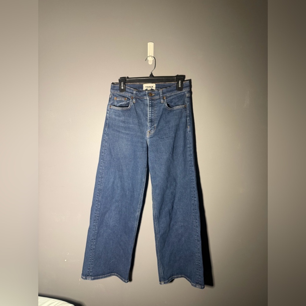 Boden High Rise Wide Leg Jeans Size 29x32